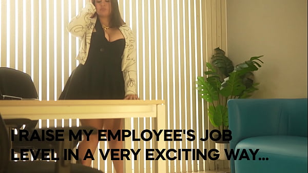 Hot Busty girl fucks the new guy big cock on interview, Beautiful Latina pawg gets hard fucked on the office