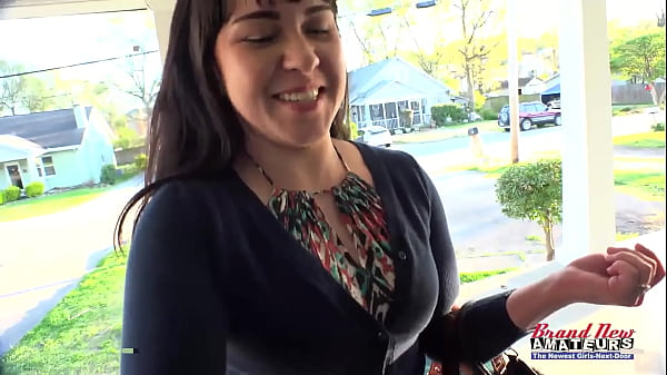 Busty Brunette Coed Victoria Sucks A Boner And Gets Banged!