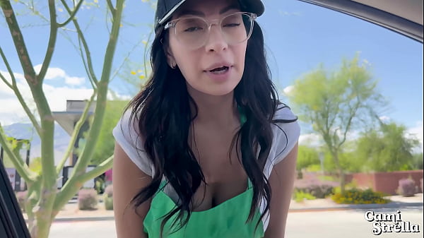 Slutty Starbucks Barista got FIRED for fucking me – Cami Strella