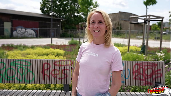 GERMAN SCOUT – Skinny Mature Melisa Rose Pick Up for no Condom Casting Fuck