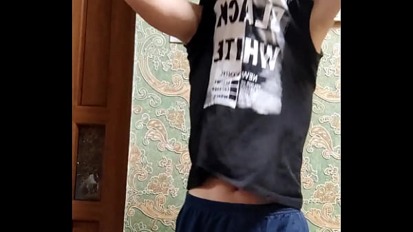 Happy new year with skinny boy