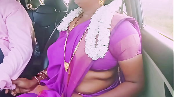 Indian car sex. beautiful tradition saree housewife with car driver hot romance Telugu dirty talks.