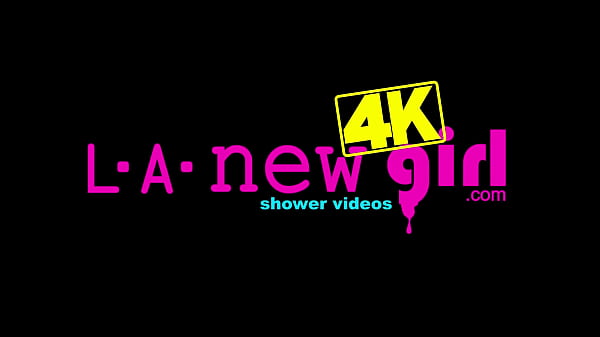 Picture-perfect blonde took a shower