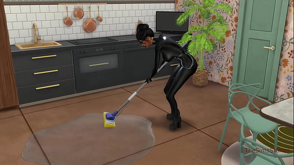 Sexy maid gets seduced and fucked hard by boss