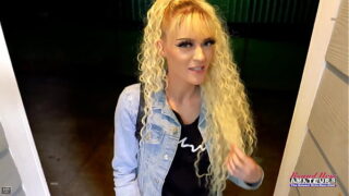 Skinny Blonde Cutie Sassy Sucks A Cock Before She Gets Her Pussy Pounded!