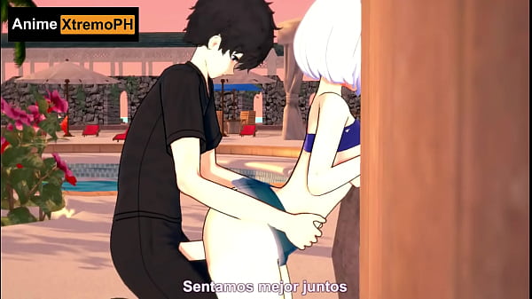 Cat girl gets fucked very rich on the beach