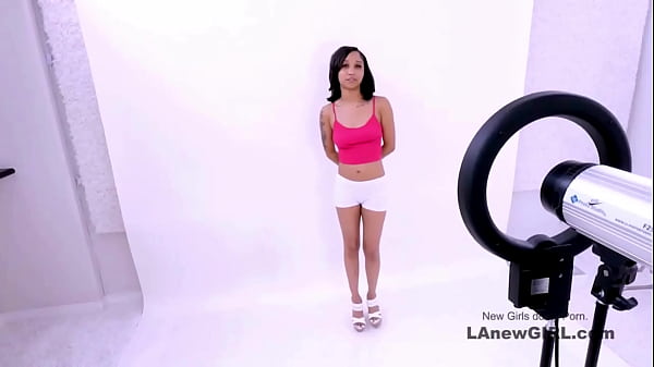 Petite teen brunette gets fucked at a modeling audition