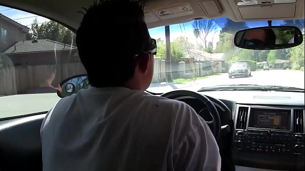 Peek in on Talia Palmer through a glory hole before a cock gets shoved through it